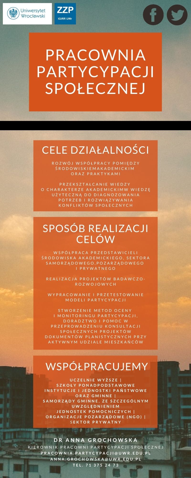 plakat Pracownia Partycypacji Społecznej