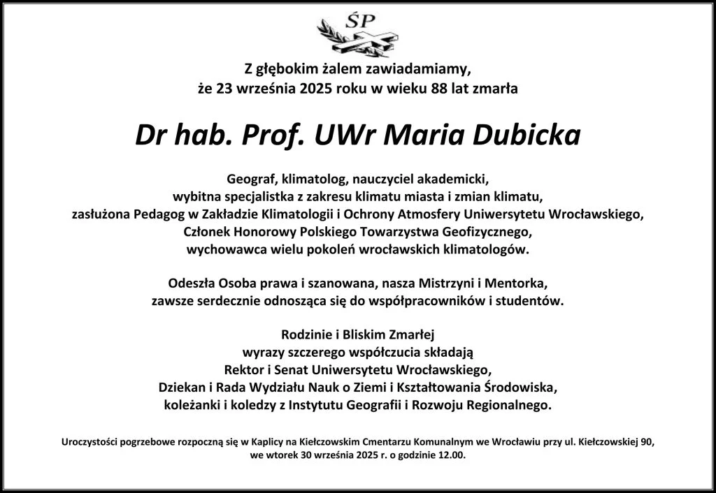 klepsydra prof. Dubicka