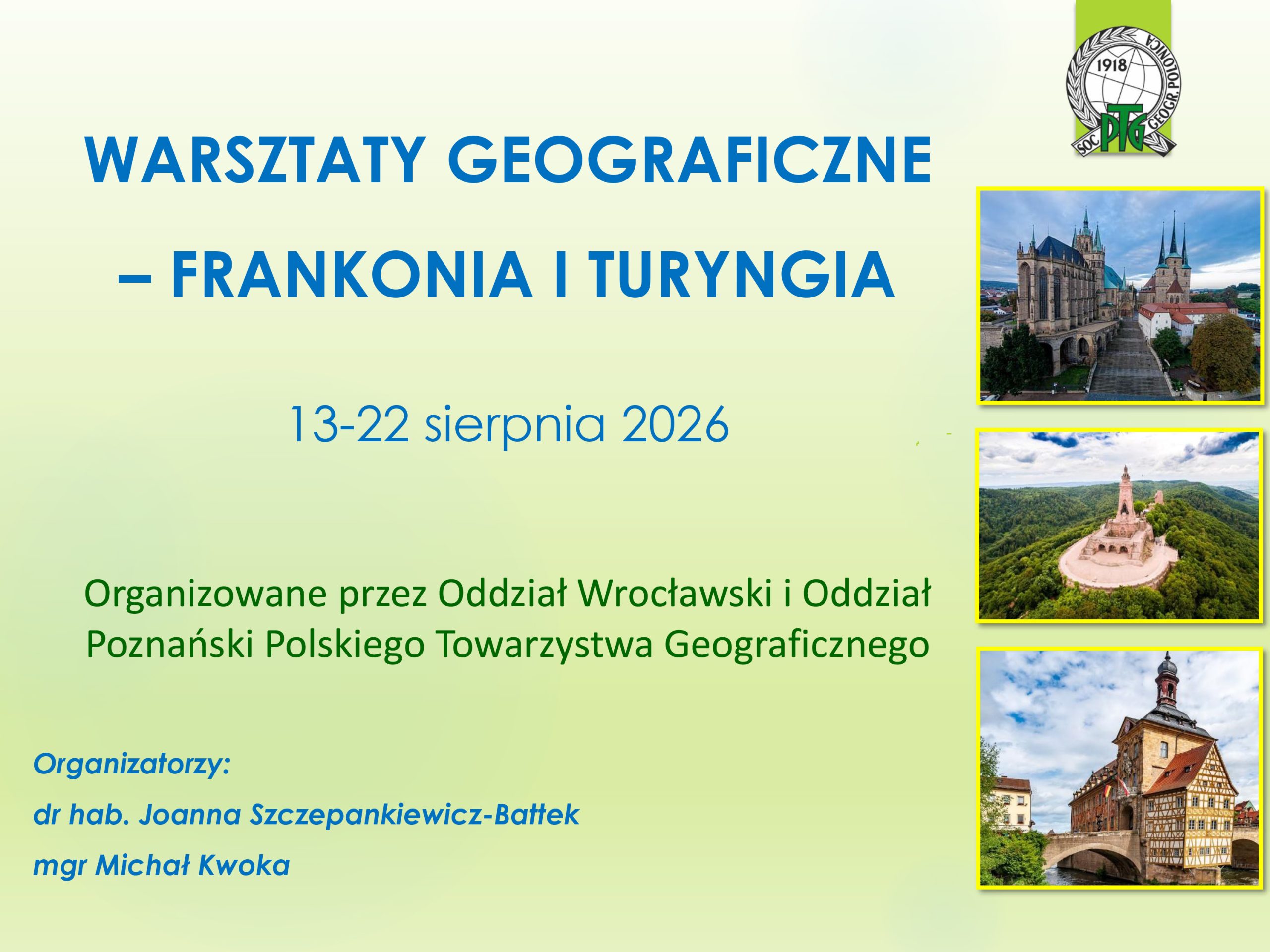 warsztaty geograficzne Frankonia i Turyngia 2026