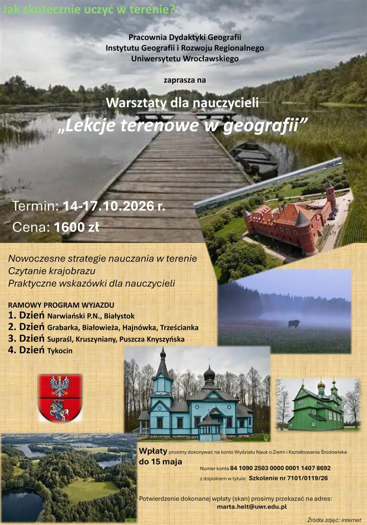 Warsztaty "Lekcje terenowe w geografii" 2026